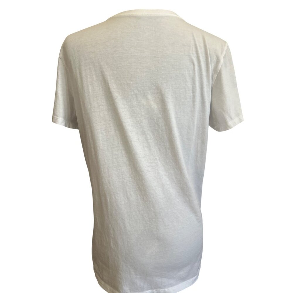Life Is Good Crusher-Lite Red White Blue Sunflower Tee White L 100% Cotton - Picture 4 of 8